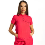 Urban Cargo women’s medical blouse with mandarin collar and secure pockets