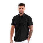 Men’s Polo-style medical blouse with concealed closure