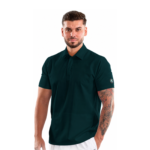 Men’s Polo-style medical blouse with concealed closure
