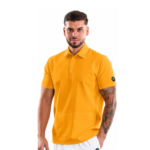 Men’s Polo-style medical blouse with concealed closure