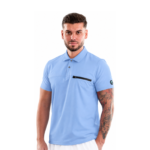 Men’s Polo-style medical blouse with buttons