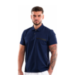 Men’s Polo-style medical blouse with buttons