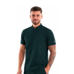 Men’s medical blouse with mandarin collar and concealed closure