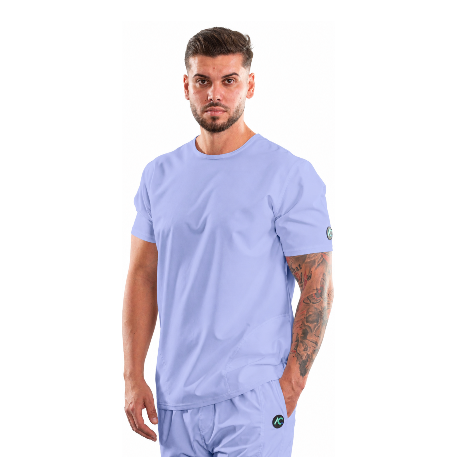 Men’s Active Sport medical blouse with round neck