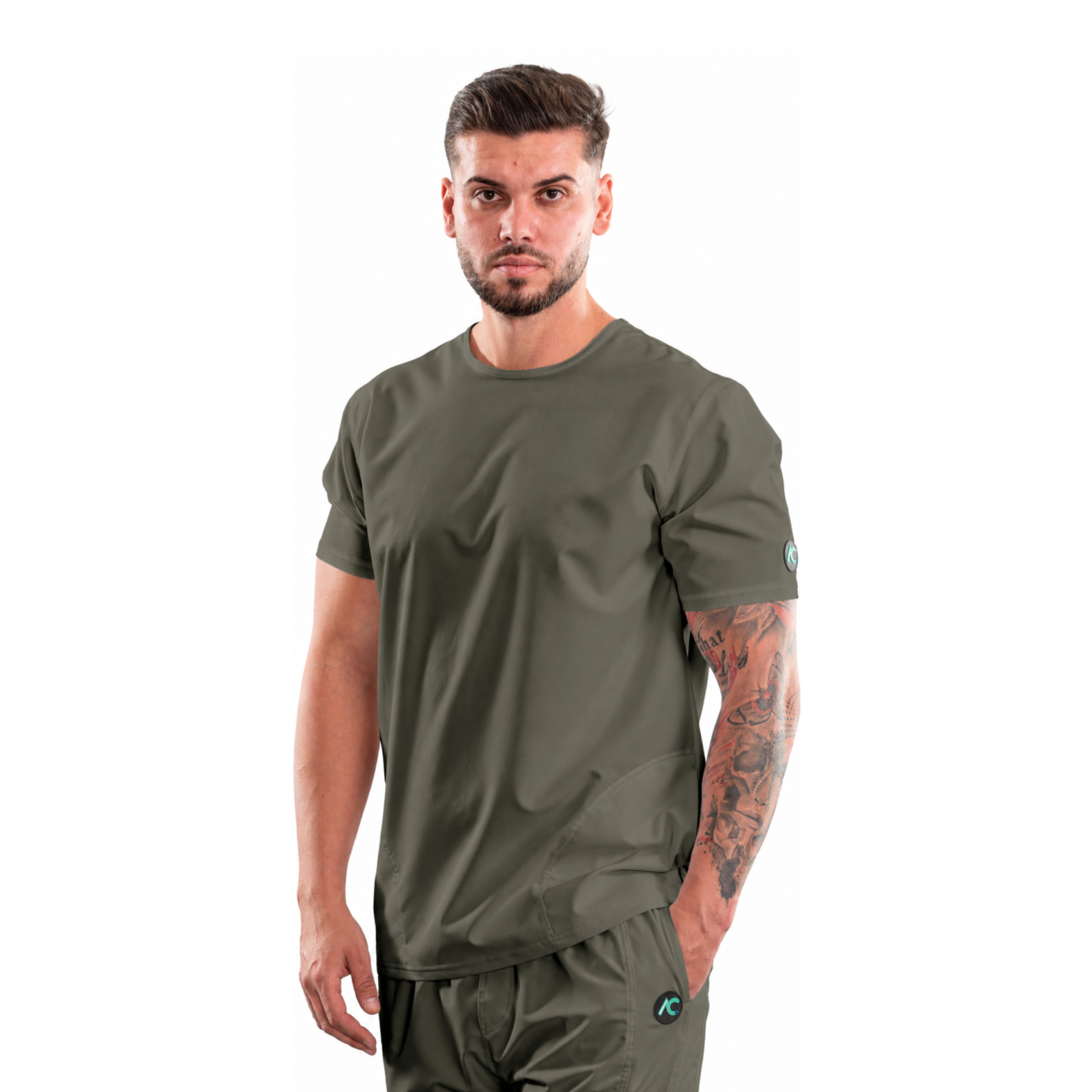 Men’s Active Sport medical blouse with round neck