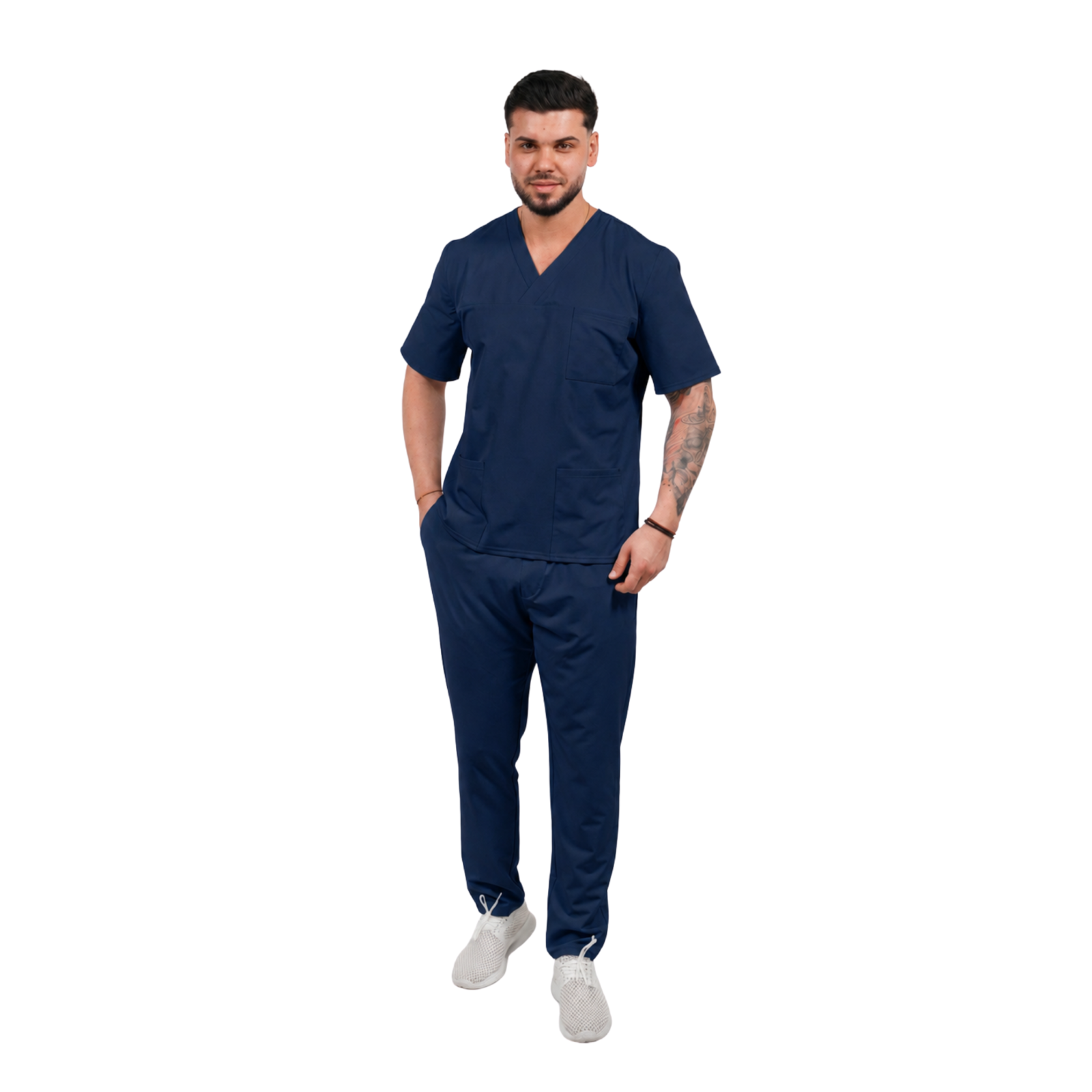 Men’s Smart Classic medical blouse with crossover neckline