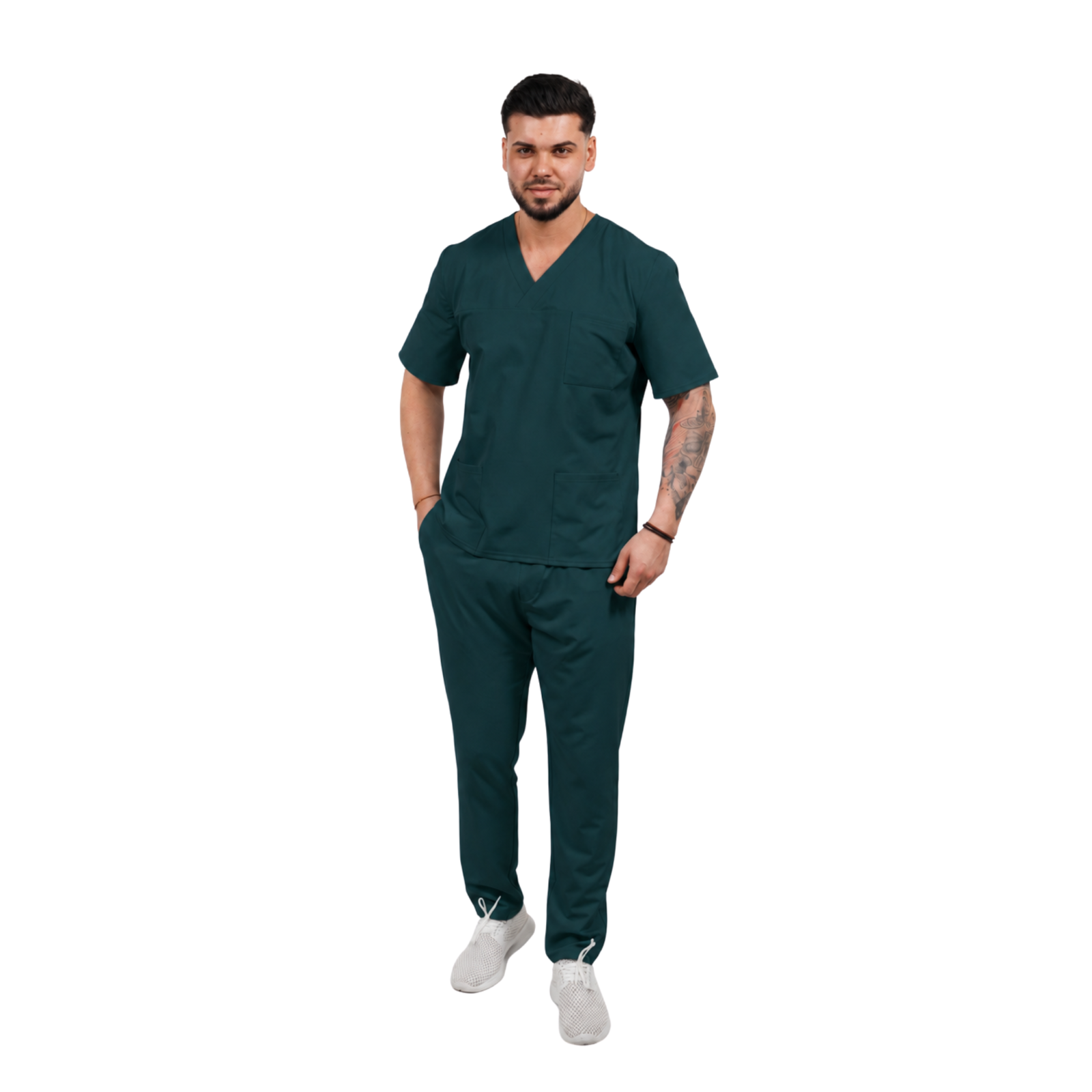 Men’s Smart Classic medical blouse with crossover neckline