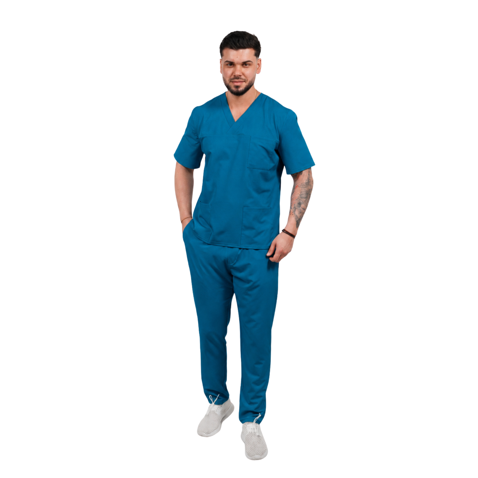 Men’s Smart Classic medical blouse with crossover neckline