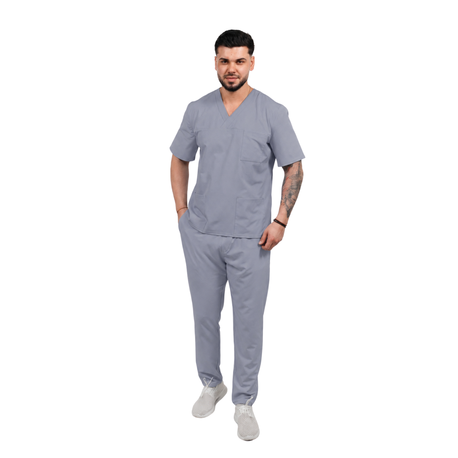 Men’s Smart Classic medical blouse with crossover neckline