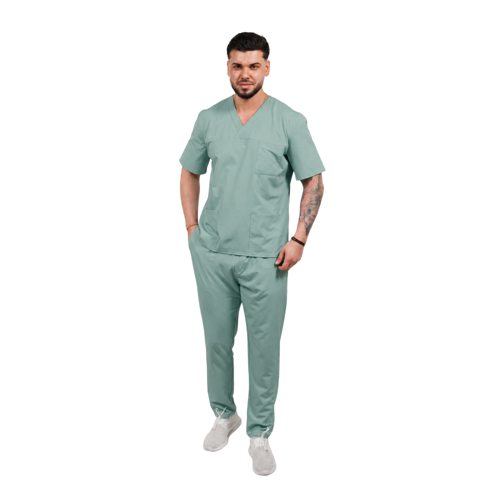 Men’s Smart Classic medical blouse with crossover neckline
