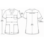Men’s Smart Classic medical blouse with crossover neckline