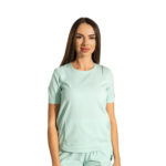 Women’s medical scrub top with kangaroo pocket