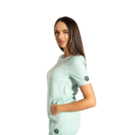 Women’s medical scrub top with kangaroo pocket