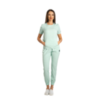Women’s medical scrub top with kangaroo pocket