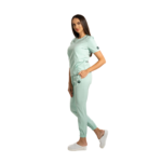 Women’s medical scrub top with kangaroo pocket