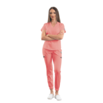 Classic comfort women’s medical blouse with V-neck