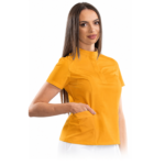 Women’s smart line medical blouse with a mandarin collar