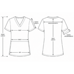 Relax Fit women’s medical blouse with crossover V-neckline and kangaroo pocket