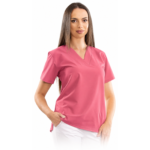 Women’s Relax Fit medical blouse with a deep V-neck