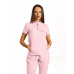 Urban Cargo women’s medical blouse with mandarin collar and secure pockets