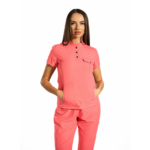 Urban Cargo women’s medical blouse with mandarin collar and secure pockets