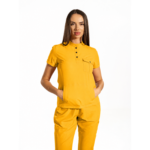 Urban Cargo women’s medical blouse with mandarin collar and secure pockets