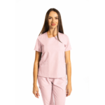 Dynamic Shift women’s medical blouse with asymmetrical neckline