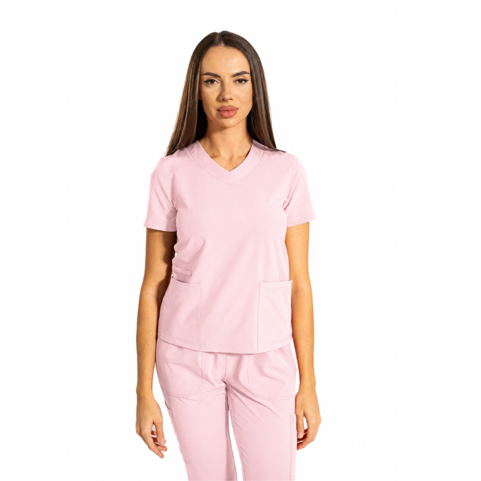 Essential Comfort women’s medical blouse with V-Neckline