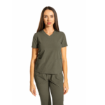 Essential Comfort women’s medical blouse with V-Neckline