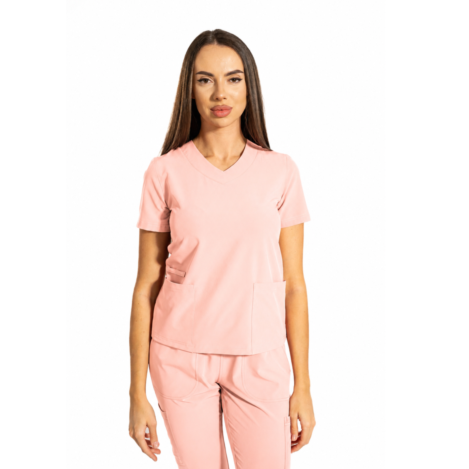 Essential Comfort women’s medical blouse with V-Neckline