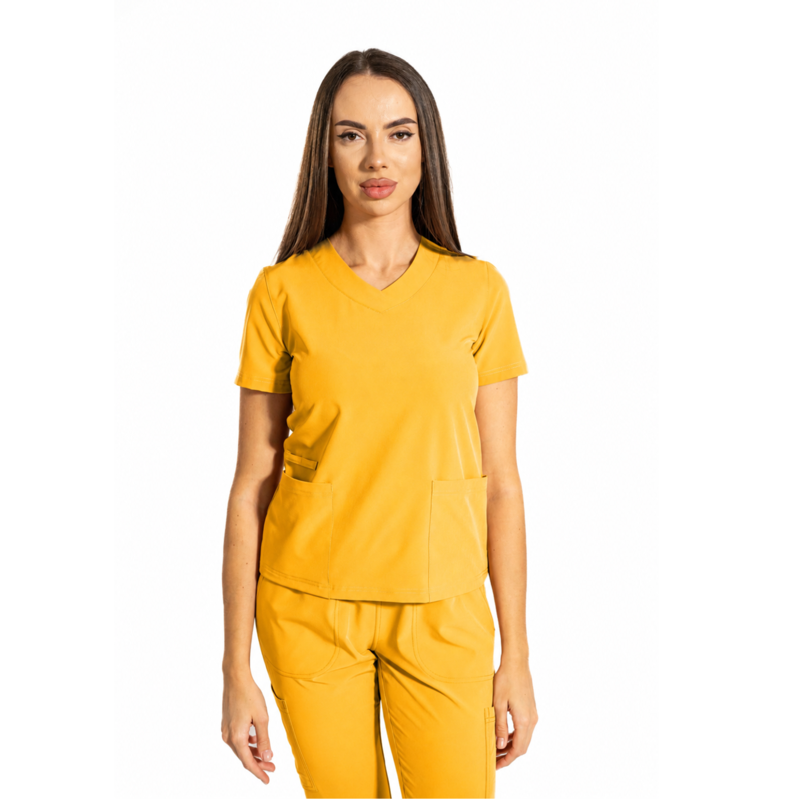 Essential Comfort women’s medical blouse with V-Neckline