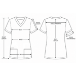 Essential Comfort women’s medical blouse with V-Neckline