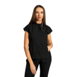 Urban Tech women’s medical blouse with mandarin collar and kangaroo pocket