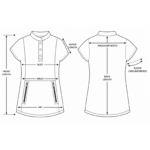 Urban Tech women’s medical blouse with mandarin collar and kangaroo pocket
