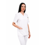 Smart Classic women’s medical blouse with wrap neckline